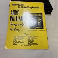 Andy Williams Book 2 Wonderful World of Song Robbins Music Guitar Chords 1965
