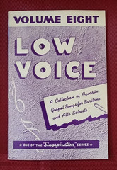 1956 Singspiration LOW VOICE #8 Eight Gospel Music Songbook Baritone Alto Solos