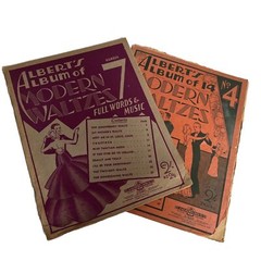 Alberts Album of 14 Modern Waltzes No 4 &7 Circa 1935-1941 Sheet Music x 2