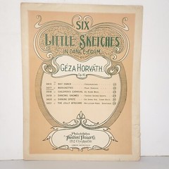 Antique 1901 Marionettes Polka Francaise Sheet Music by Geza Horvath