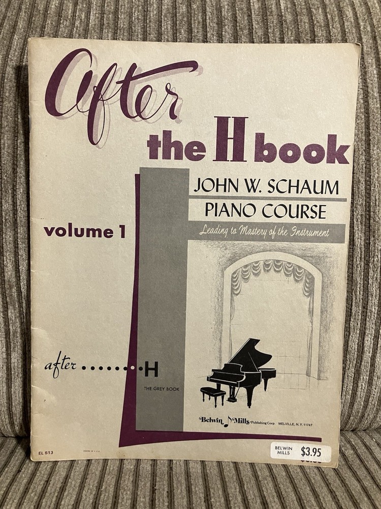 After The H Book John W Schaum Piano Course Vol 1 Sheet Music Book 1952 Vintage
