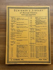 Vintage 1939 MOZART NINETEEN SONATAS For the Piano SCHIRMER&rsquo;S Library Book