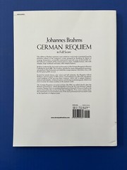 Brahms – German Requiem – Dover Study Score PB