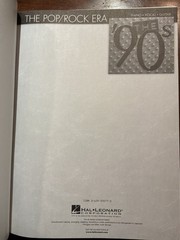 1990s Pop/Rock Era Songbook Piano Vocal Guitar Hal Leonard 35 Hits Vintage