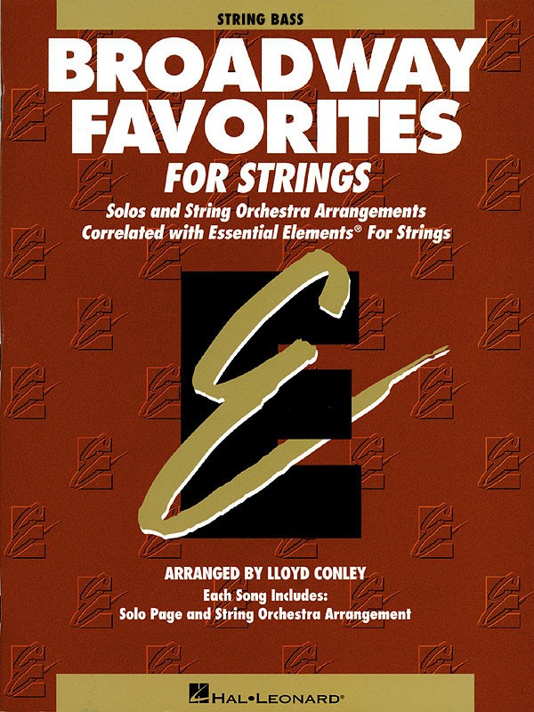 Broadway Favorites String Bass Essential Elements String Method Music Book