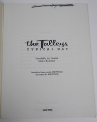1989 The Talleys – Typical Day Songbook -Medium Voice Vocal – Word Music