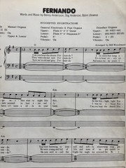 The Best Of ABBA – For All Organ – Vintage Sheet Music Book 1975 12 Songs