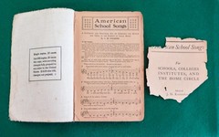 1904 American School Songs Book Cloth Cover Hope Publishing Chicago Antique vtg