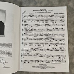 1998 Opperman Advanced Velocity Studies for Clarinet O5434 Sheet Music Book