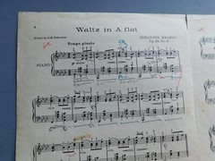 Waltz in A flat – by Johannes Brahms – 1926 sheet music for Piano – Boston Music