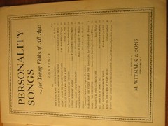 Vintage (1946) Personality Songs Sheet Music Book. M. Witmark & Sons. 16 Songs