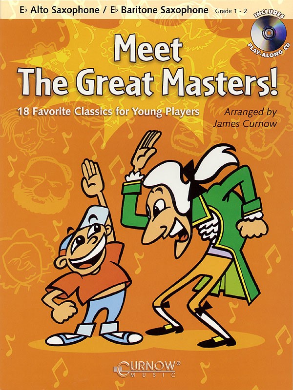 Meet the Great Masters Alto Sax Kids Classical Sheet Music Play-Along Book CD