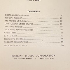 Vintage 1940s Patriotic Songs for Mixed Voices Sheet Music Song Book