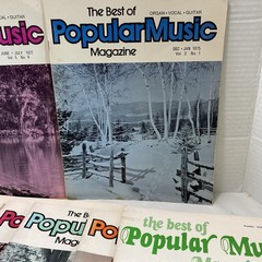 9 Issues The Best of Popular Music Magazine 1971-1978 Sheet Music Songbooks Lot