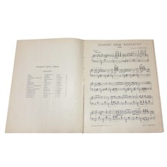 Antique 1912 Standard Opera Album Pianoforte Sheet Music Theodore Presser