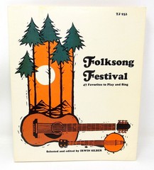 Folksong Festival Music Book 1967 Piano Voice 47 Old New Songs Scholastic Book