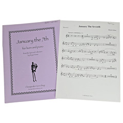 January the 7th Sheet Music Horn Piano Bryan Rowe French Horn Score Spiorad Song