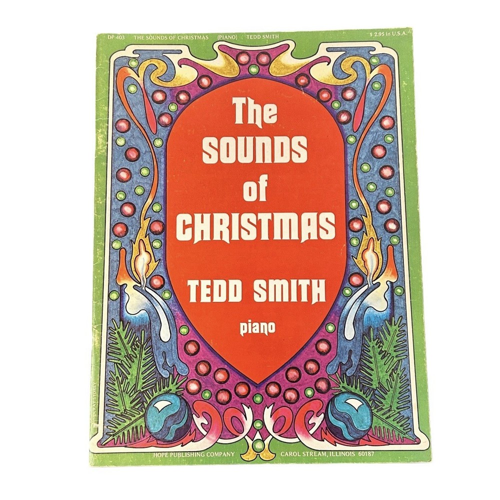 Vintage The Sounds Of Christmas Piano Solo Songbook 1974 Tedd Smith Silent Night