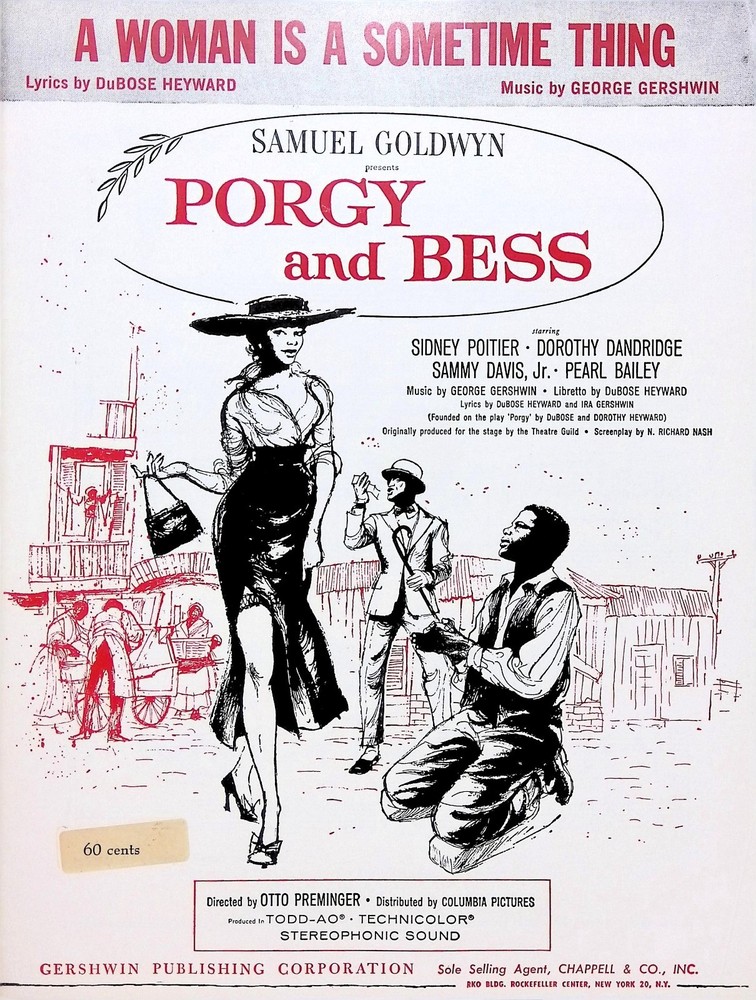 A Woman Is A Sometime Thing Sheet Music Porgy And Bess Sidney Poitier 1959 Film