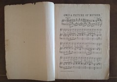 Only A Picture Of Mother Rare 1904 Antique Sheet Music Courtroom Drama Allen Way