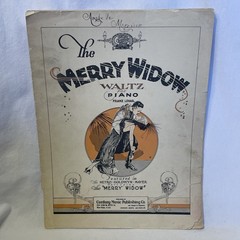 1908 The Merry Widow Waltz Piano Sheet Music Franz Lehar Century Edition 1310
