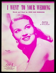 1952 I Went to Your Wedding w/ Actress Singer Patti Page Pop Vintage Sheet Music