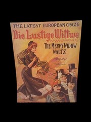 The Merry Widow Waltz Die Lustige Wittwe Witwe Sheet Music Franz Lehar RARE 1907