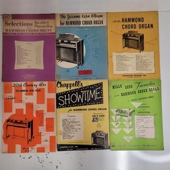 Hammond Organ Sheet Music Books Vtg 50s Lot of 6 USA Hymns Showtime