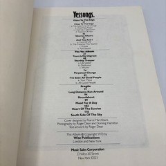Yes Yessongs Songbook Sheet Music 1973 Lyrics And Chords Prog Rock Vintage