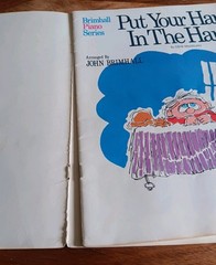Lot Of 3 Vintage Piano Solo Songbooks John Lane&rsquo;s, Brimhall, V.I.P. Acceptable.