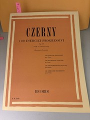 Czerny 100 Esercizi Progressivi Op. 139 Ricordi Piano Method Book Italy