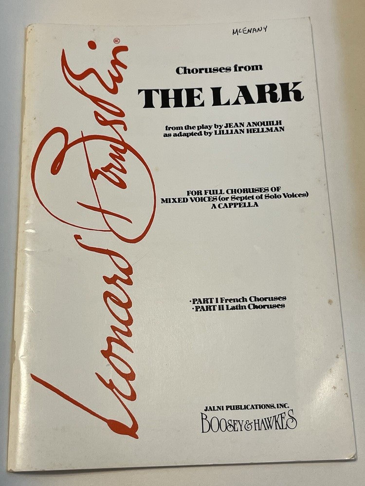 Choruses From The Lark Vintage Choral Music Book Religious a cappella