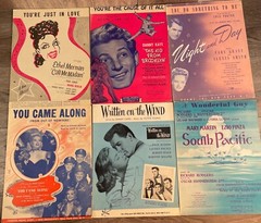 Lot of 75 VINTAGE SONGS & PIANO SOLO Sheet Music 1920s-1950s