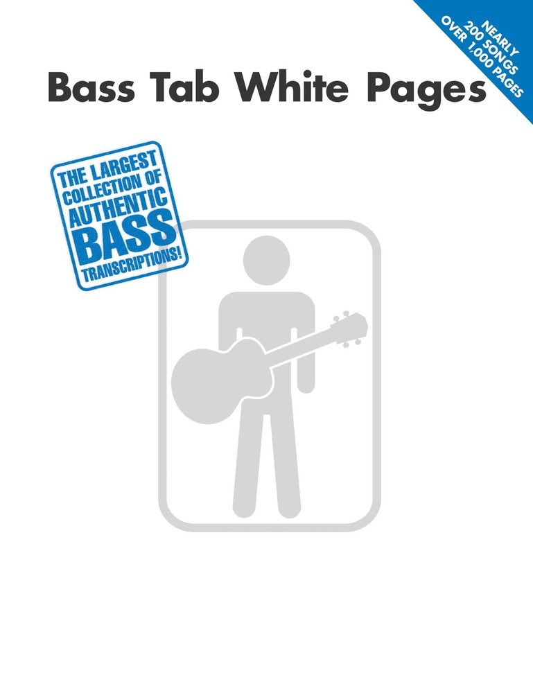 Bass Tab White Pages for Bass Guitar Recorded Versions Sheet Music 200 Song Book
