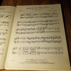 March of the Toys Piano Duet Sheet Music Victor Herbert Witmark
