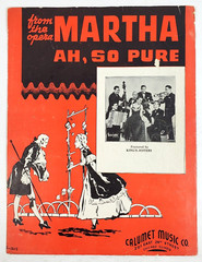 1938 Ah So Pure Sheet Music From The Opera Martha Featured By King&rsquo;s Jesters