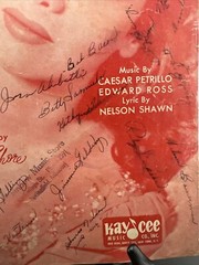 Jim -1941 sheet music – Dinah Shore cover photo/signed By Multiple Artist