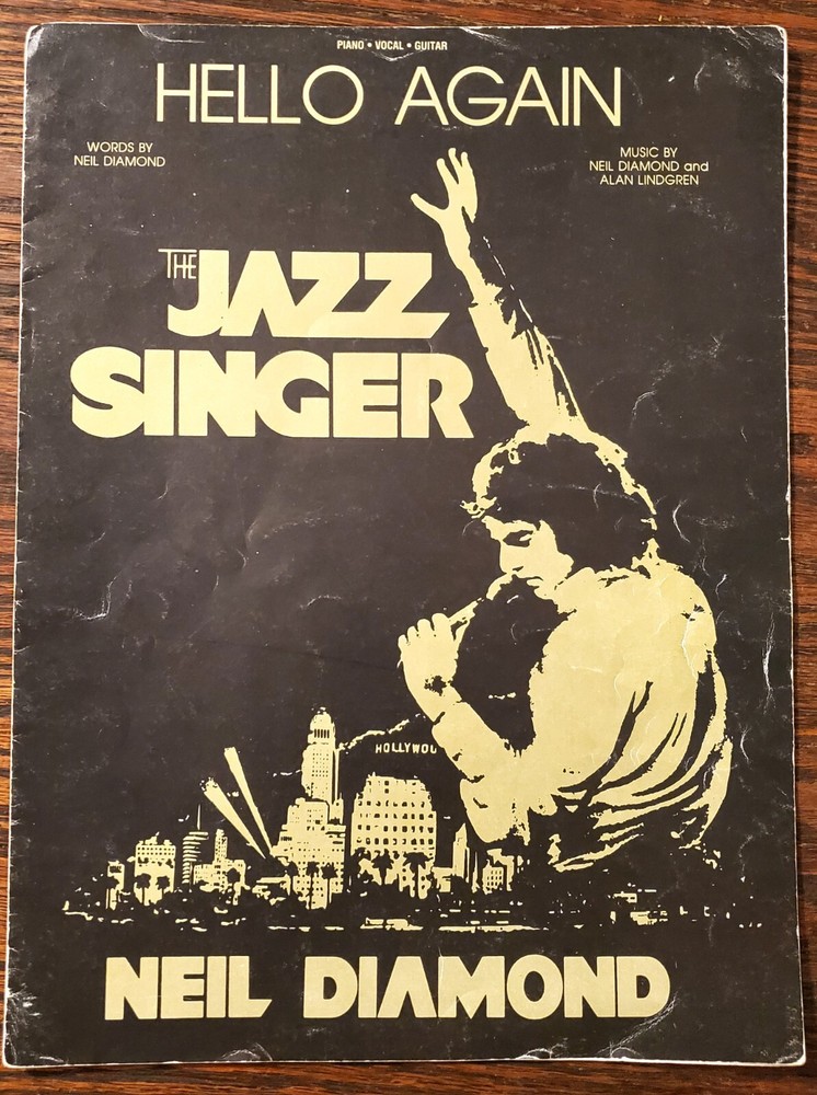 HELLO AGAIN by Neil Diamond – The Jazz Singer sheet music 1982