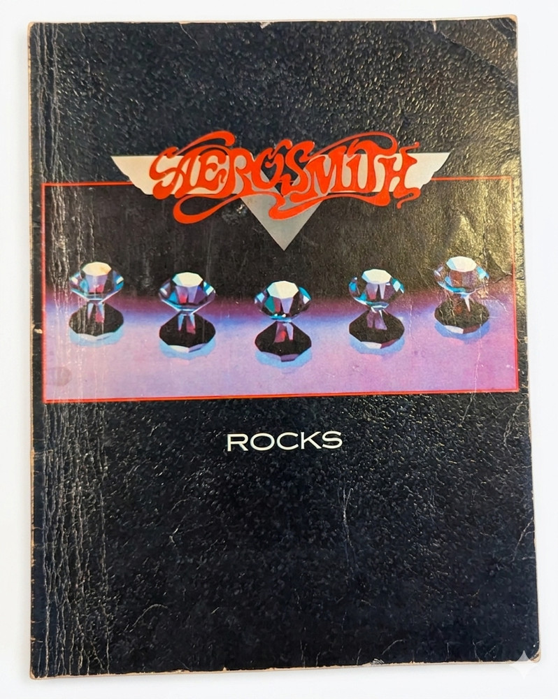 Aerosmith Rocks Songbook Sheet Music Tab Chords 1976 Vintage Warner Bros 9 Songs