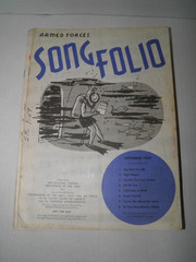 Vintage Armed Forces Song Folio Sheet Music 1959 Lot of 25 GUC
