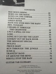 Creedence Clearwater Revival Guitar Tab Edition Anthology Series Tabs Songbook