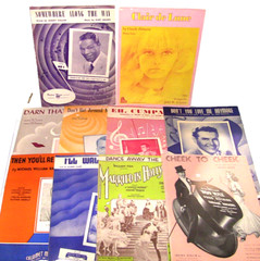 Lot of 146 Pieces Of Vintage 1930&rsquo;s-1950&rsquo;s Sheet Music / song books from movies+