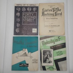 Vintage Sheet Music Lot Of 60 1950ish Show Tunes & Other Classics Great Graphics