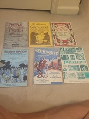 Giant Lot of 24 VINTAGE PIANO SHEET MUSIC Singles 1930s-1990s Musicals Patriotic