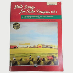 Folk Songs For Solo Singers Vol 1 Medium Low Songbook CD Alfred Music Book