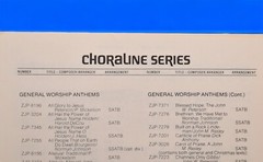 Choral Sheet Music « Through All The World » SATB Choraline Worship Series