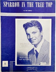 1951 Sparrow In The Tree Top Antique Sheet Music Guy Mitchell Bob Merrill DWNsm2