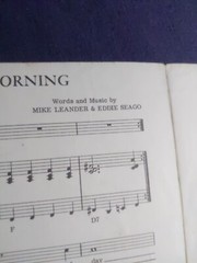 VANITY FAIR: EARLY IN THE MORNING (SHEET MUSIC)