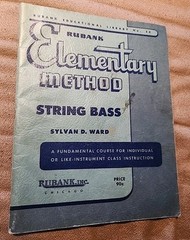 RUBANK ELEMENTARY METHOD STRING BASS Sylvan D Ward Estate of Ray Brown 30s/40s