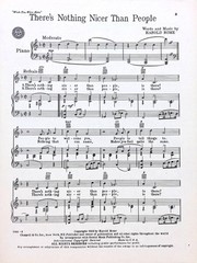 There&rsquo;s Nothing Nicer Than People Sheet Music Wish You Were Here 1952 Musical
